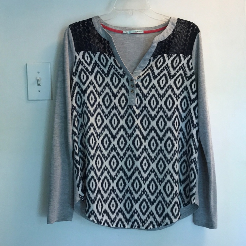 *3/$20* Maurices Cuffable Sleeve Shirt